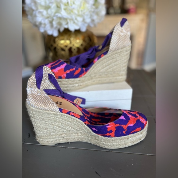 DIANE VON FURSTENBERG x CASTAÑER Women's Pink Espadrilles Size 40 NWOT - Picture 3 of 10